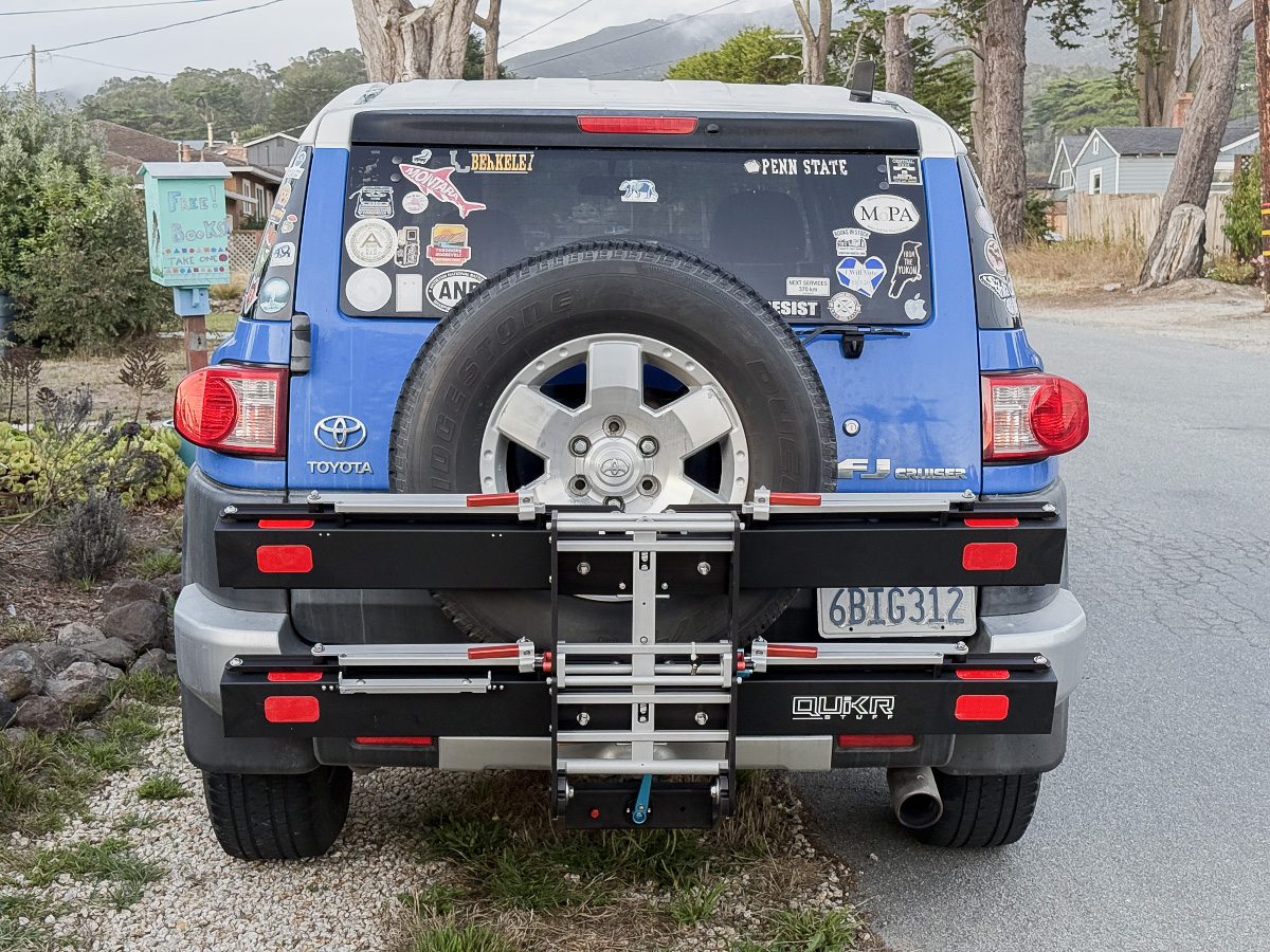 First impressions of the Quikrstuff Mach 2.0 bike rack - NOOVANGO